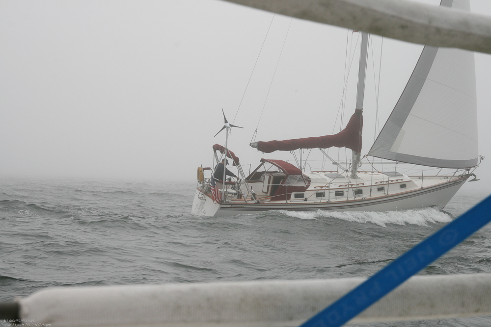 rocking and rolling in heavy fog from Milford, CT in June.  ~~  