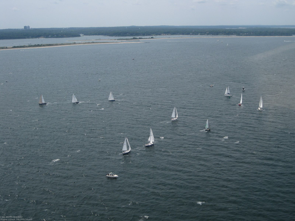 I am in the middle  ~~  2010 ACS Regatta, won 3rd place in my division - single handed!!