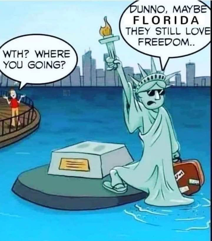 Lady Liberty goes to Florida  ~~  