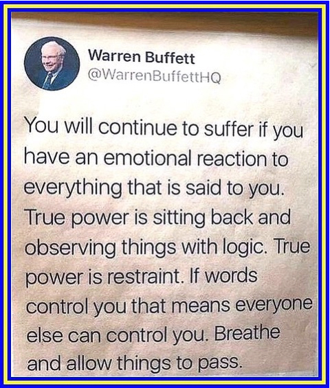 True Power is sitting back observing  ~~  