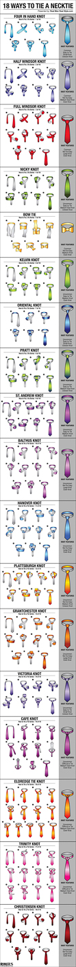 18-Ways-To-Tie-A-Necktie-POSTERv1r1  ~~  