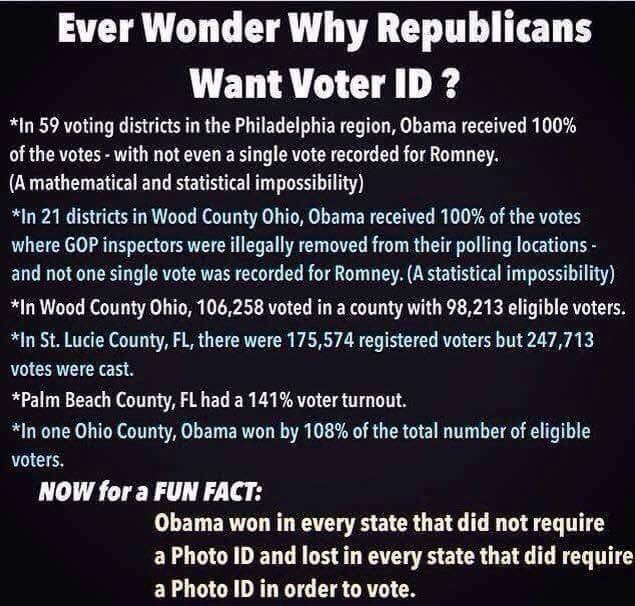 why do we want voter id  ~~  