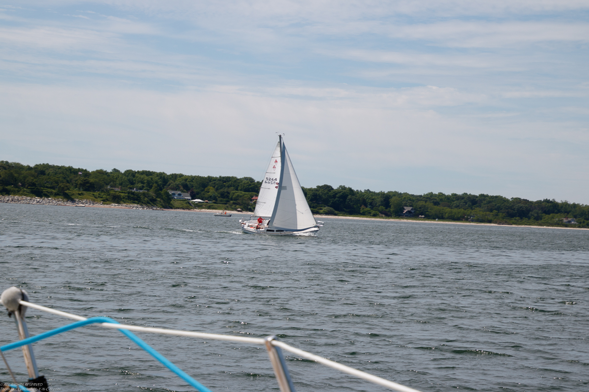 Wind building on OC.  ~~  MSSA Long Distance Race 2019 - 27 NM and  15 plus kts sustained and gusts over 23 kts.